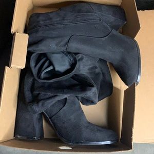 ASOS black over the knee boots. Size 10